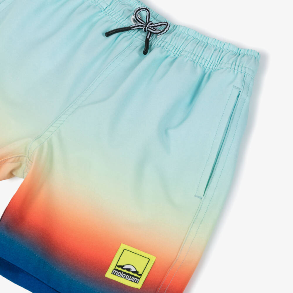 Molo-Boys Blue Ombré Swim Shorts (UPF50+) | Childrensalon Outlet
