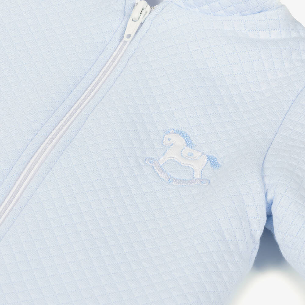 Kissy Kissy-Boys Blue Quilted Riding Pram Coat | Childrensalon Outlet