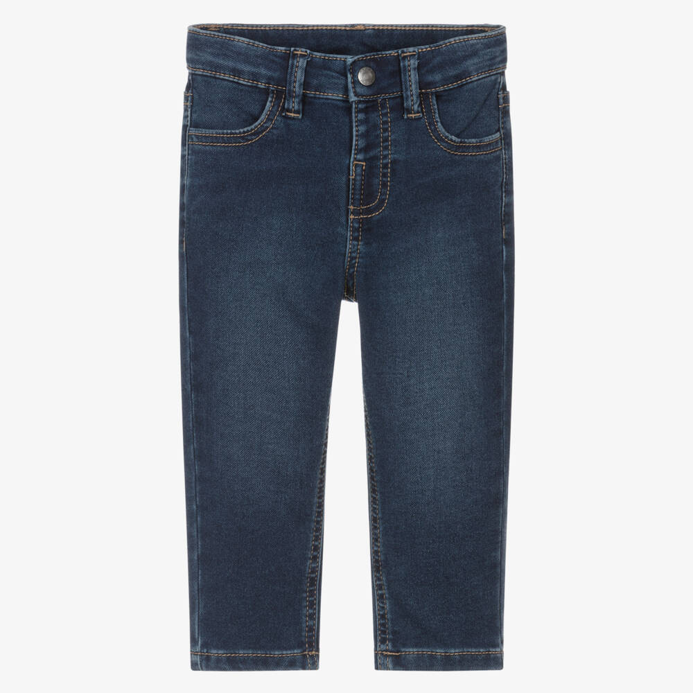 Mayoral-Boys Blue Slim Fit Denim Jeans | Childrensalon Outlet