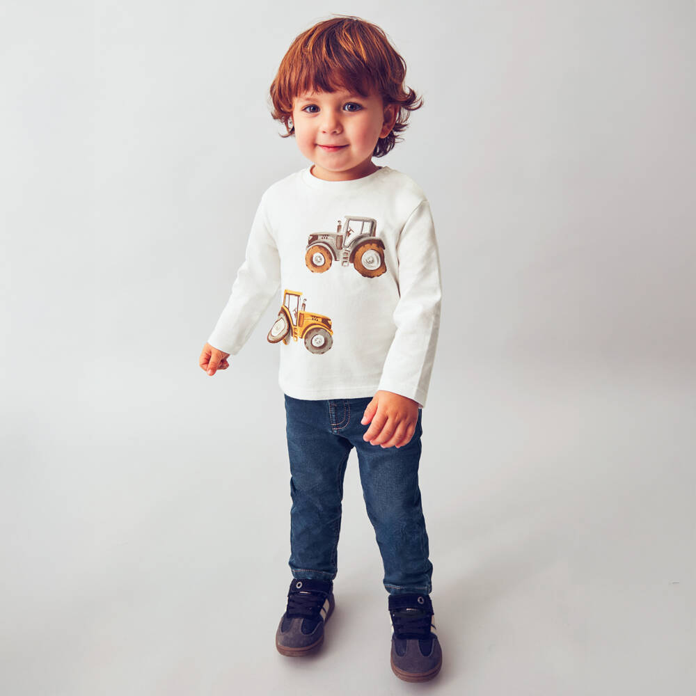 Mayoral-Boys Blue Slim Fit Denim Jeans | Childrensalon Outlet
