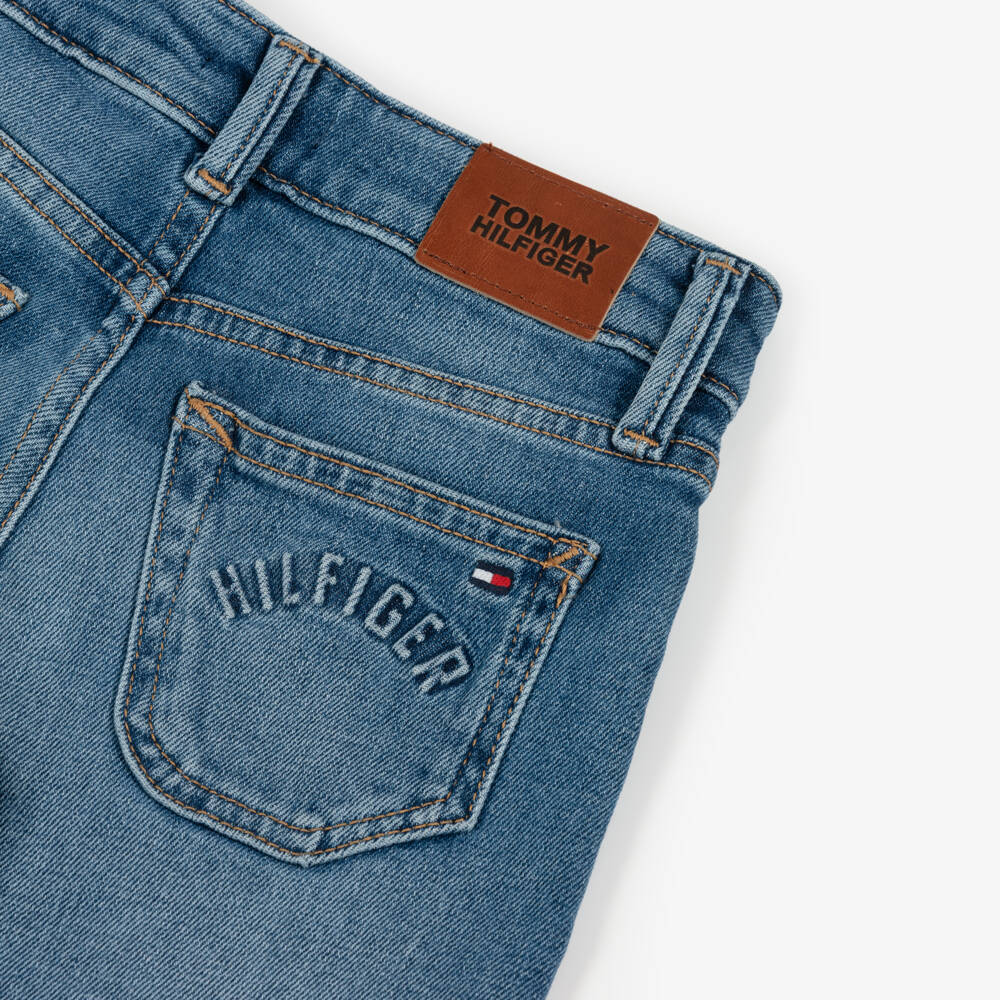 Tommy Hilfiger-Boys Blue Straight Fit Denim Jeans | Childrensalon Outlet