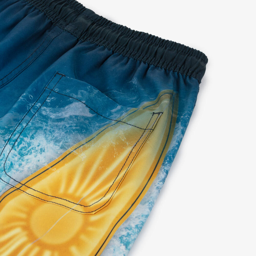 Molo-Boys Blue Surf Board Swim Shorts (UPF50+) | Childrensalon Outlet