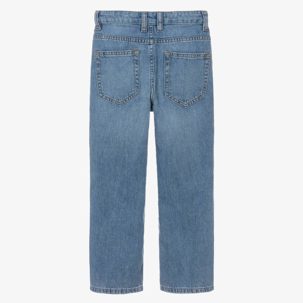 NAME IT-Boys Blue Washed Denim Straight Leg Jeans | Childrensalon Outlet