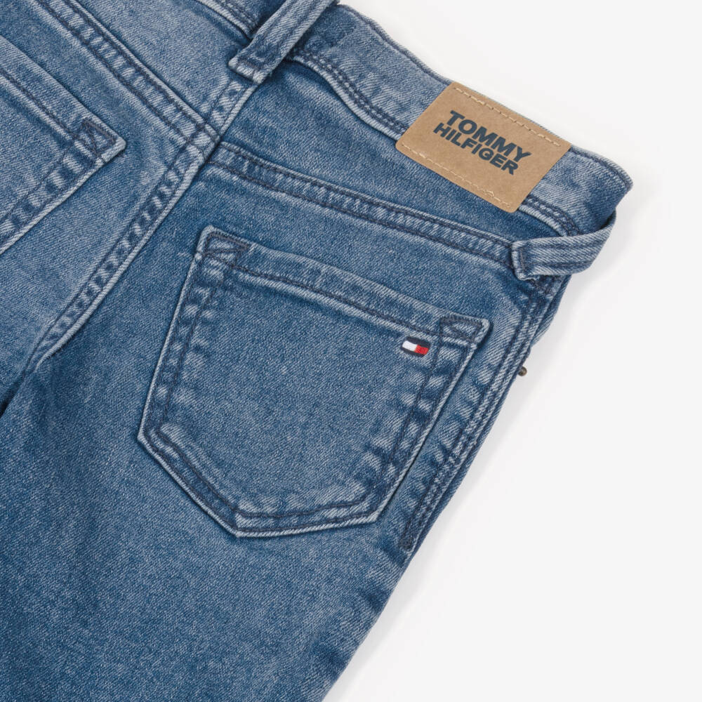 Tommy Hilfiger-Boys Blue Washed Scanton Vintage Slim Fit Jeans | Childrensalon Outlet