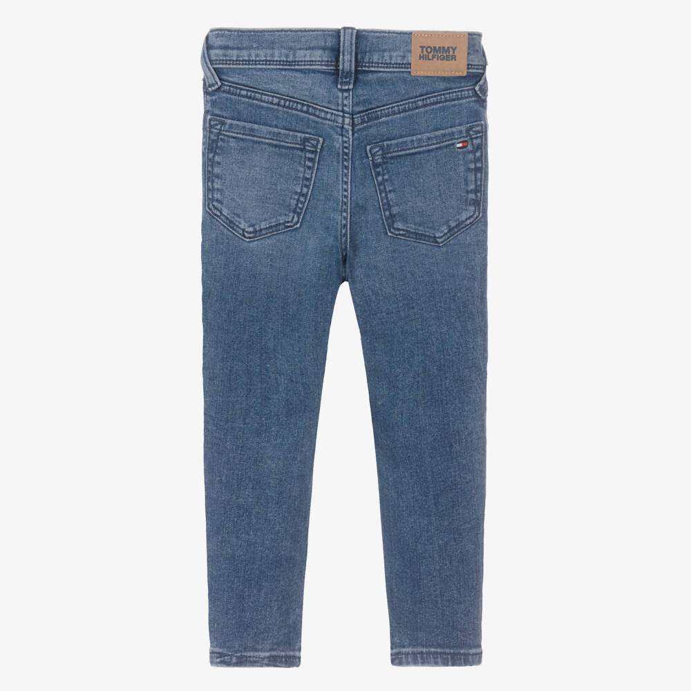 Tommy Hilfiger-Boys Blue Washed Scanton Vintage Slim Fit Jeans | Childrensalon Outlet