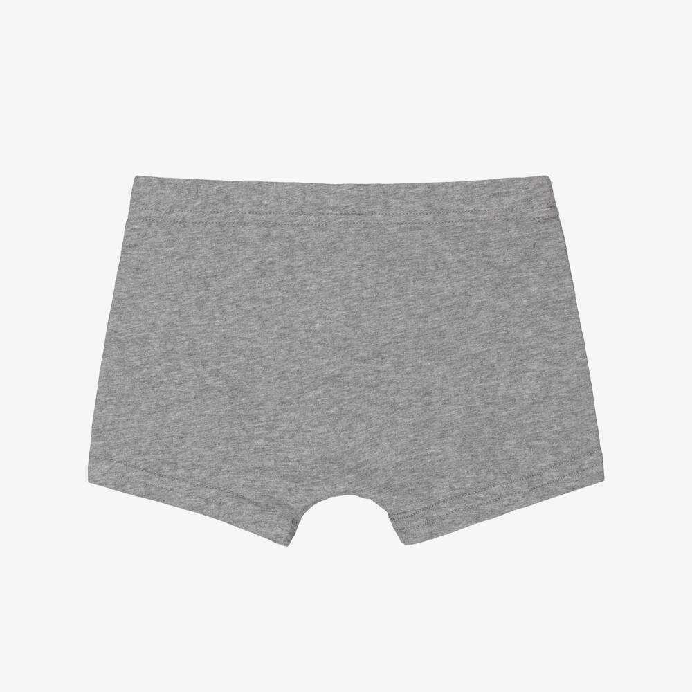 Mayoral-Boys Blue, White & Grey Cotton Boxer Shorts (3 Pack) | Childrensalon Outlet
