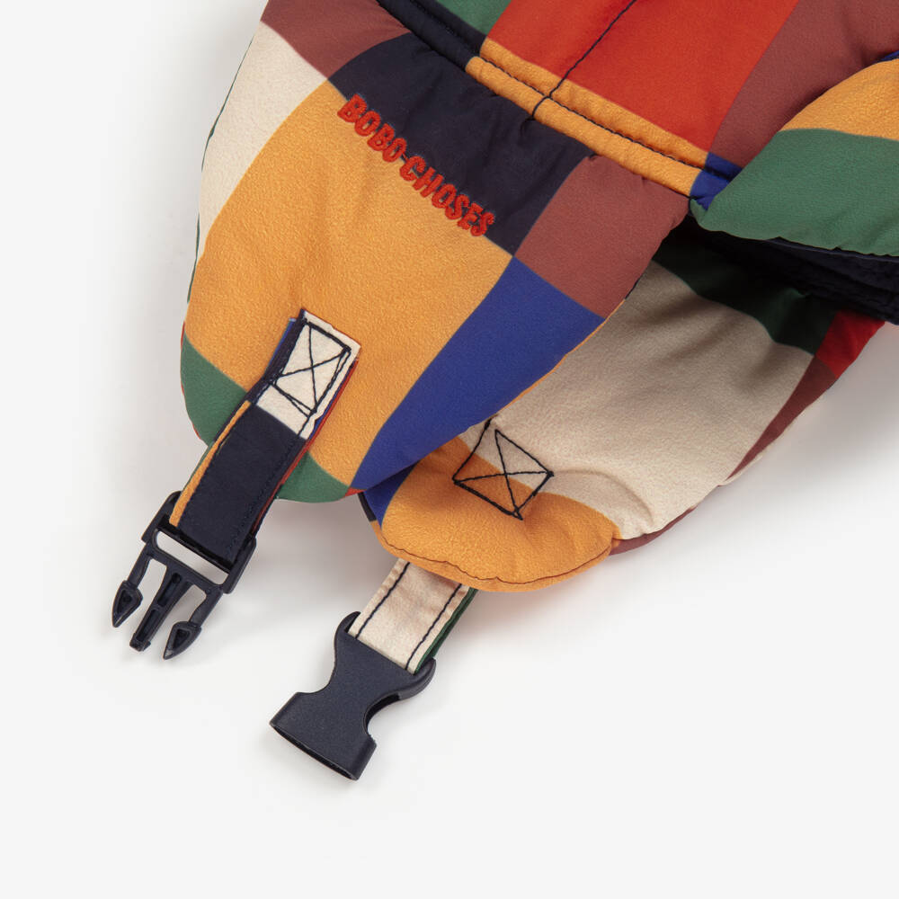 Bobo Choses-Boys Blue & Yellow Colourblock Checked Hat | Childrensalon Outlet