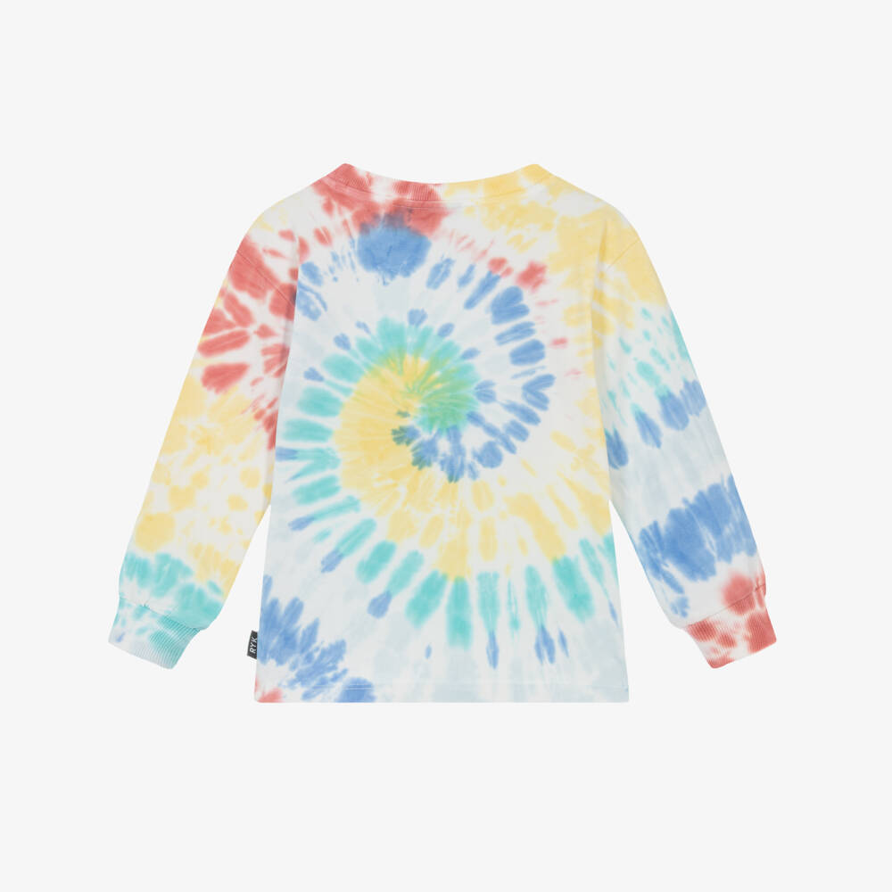 Rock Your Baby-Boys Blue & Yellow Tie-Dye Cotton Top | Childrensalon Outlet