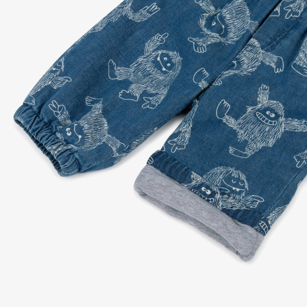 Stella McCartney Kids-Boys Blue Yeti Print Jeans | Childrensalon Outlet
