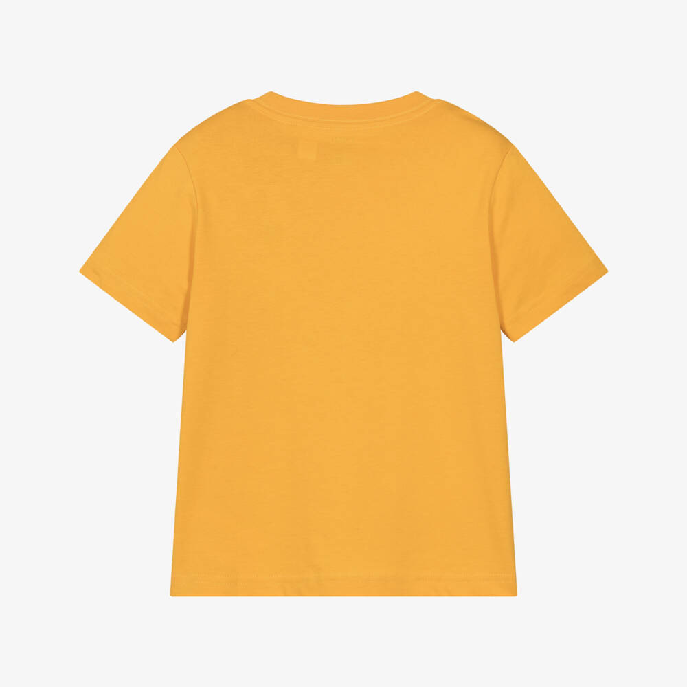 Ralph Lauren-Boys Bright Yellow Cotton Pony Logo T-Shirt | Childrensalon Outlet