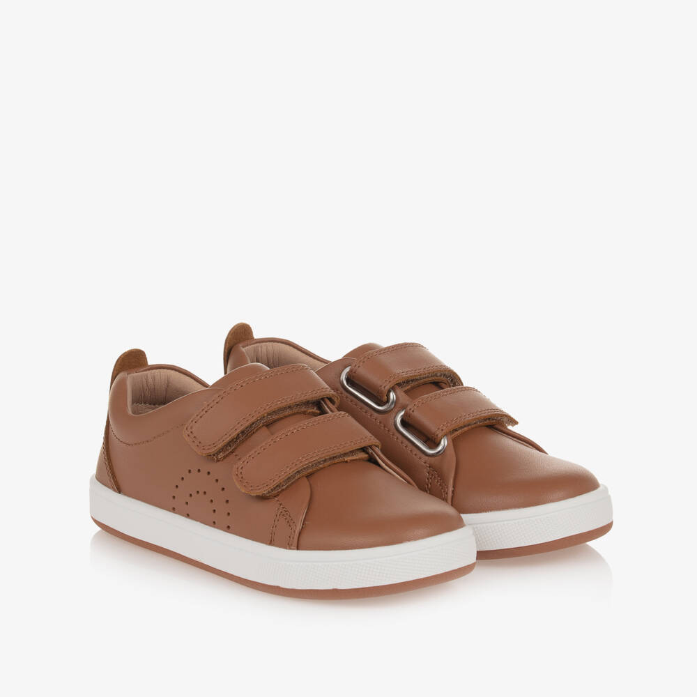 Old Soles-Boys Brown Leather Trainers | Childrensalon Outlet
