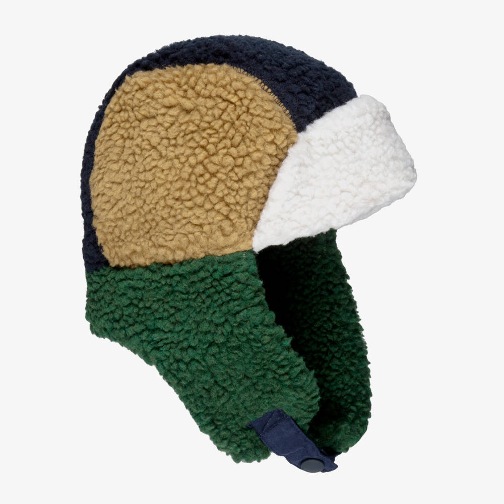 Liewood-Boys Colourblock Sherpa Fleece Trapper Hat | Childrensalon Outlet
