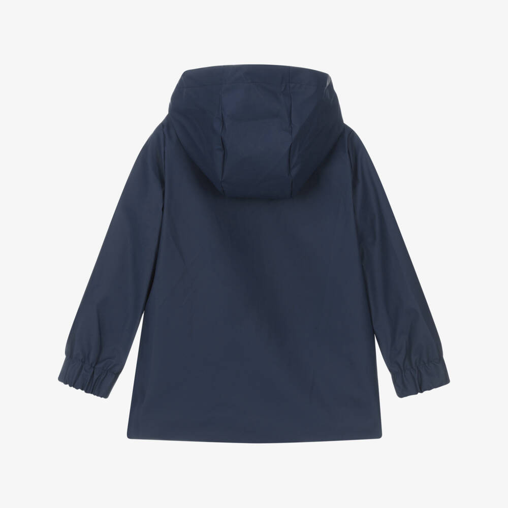 Mayoral-Boys Dark Blue Raincoat with Fleece Lining | Childrensalon Outlet