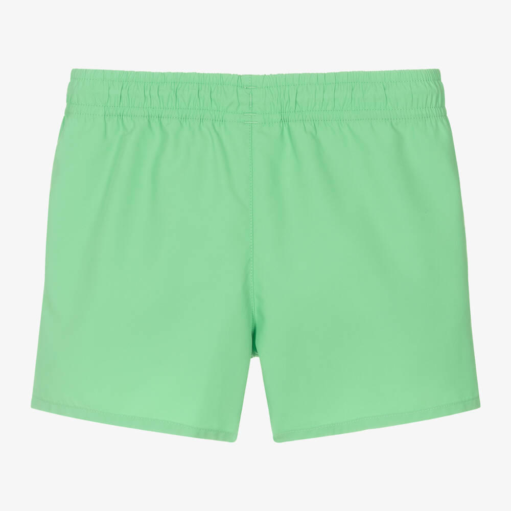 Lacoste-Boys Green Crocodile Swim Shorts | Childrensalon Outlet