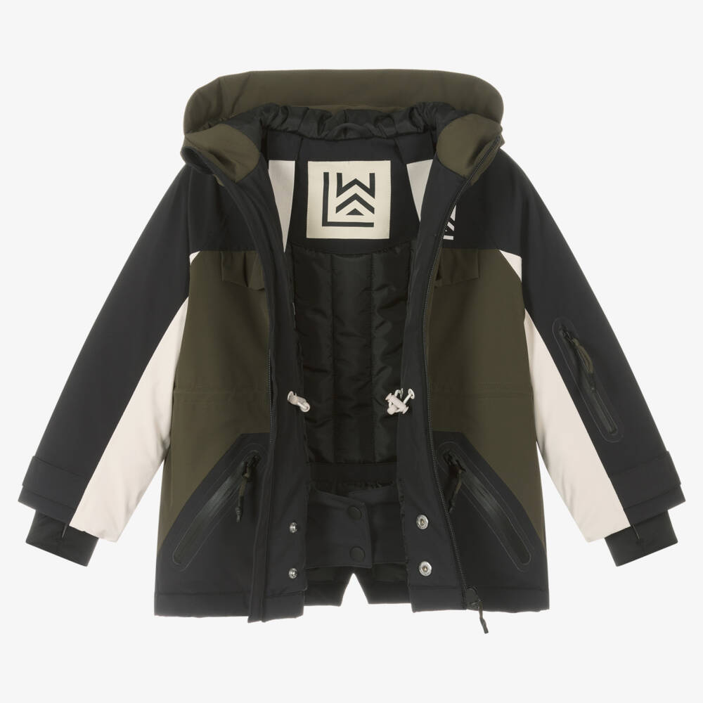 Liewood-Boys Green Kalle Ski Jacket | Childrensalon Outlet