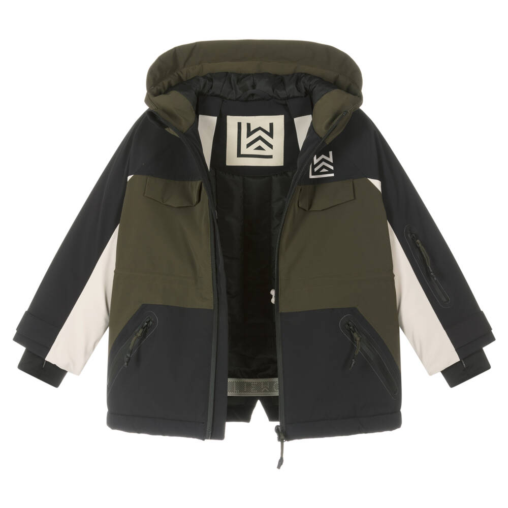 Liewood-Boys Green Kalle Ski Jacket | Childrensalon Outlet
