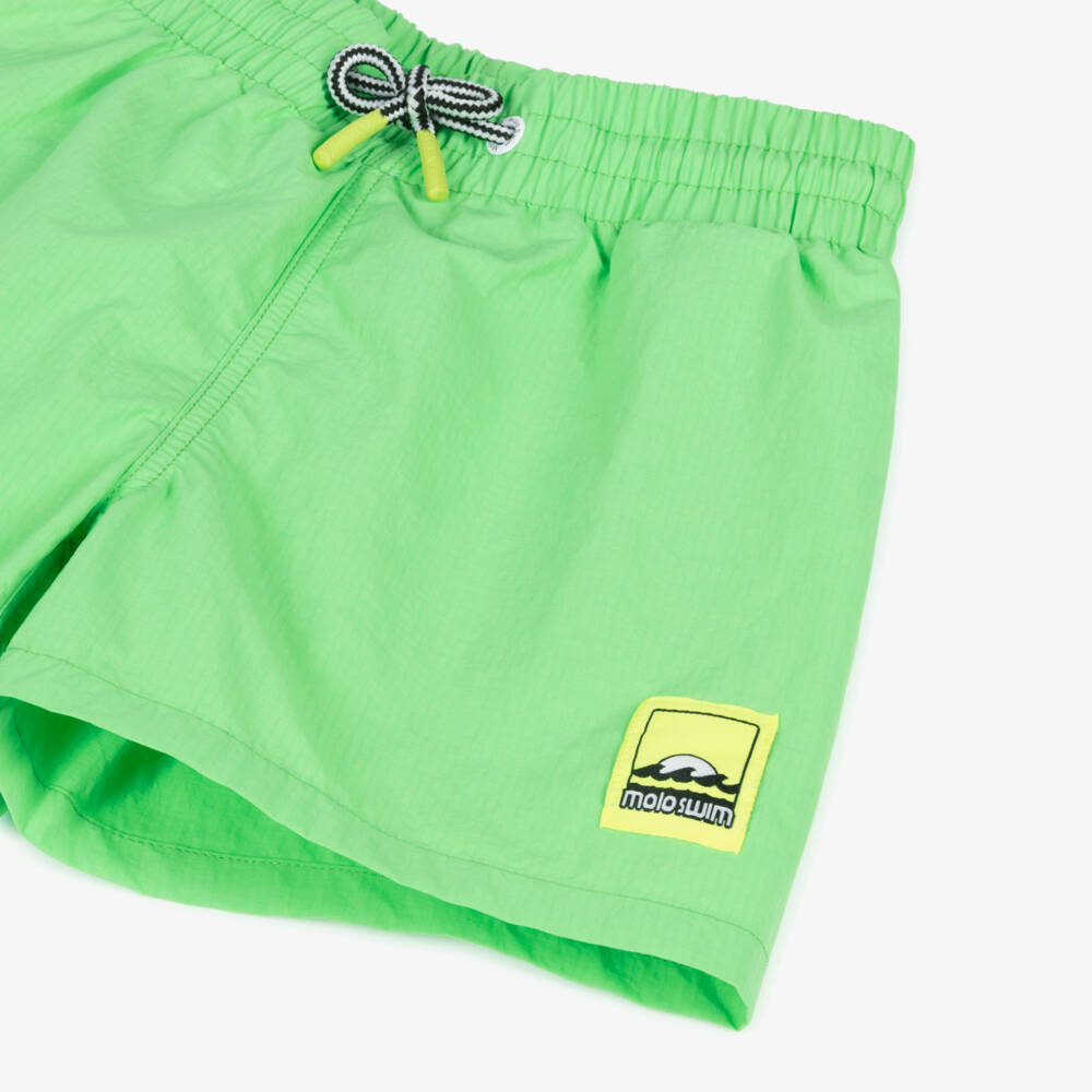 Molo-Boys Green Swim Shorts (UPF50+) | Childrensalon Outlet