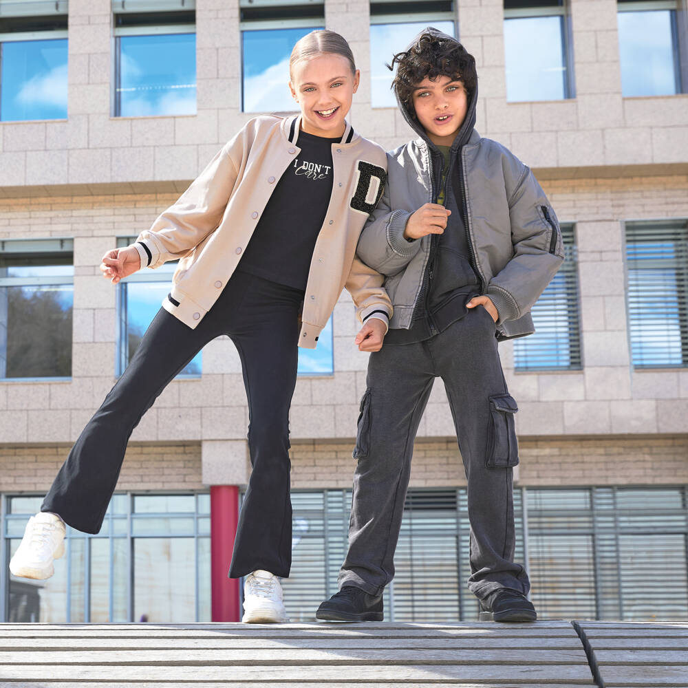 iDO-Boys Grey Bomber Jacket | Childrensalon Outlet