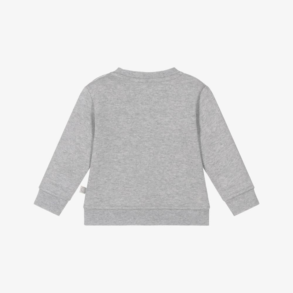 Stella McCartney Kids-Boys Grey Cotton Squirrel Sweatshirt | Childrensalon Outlet