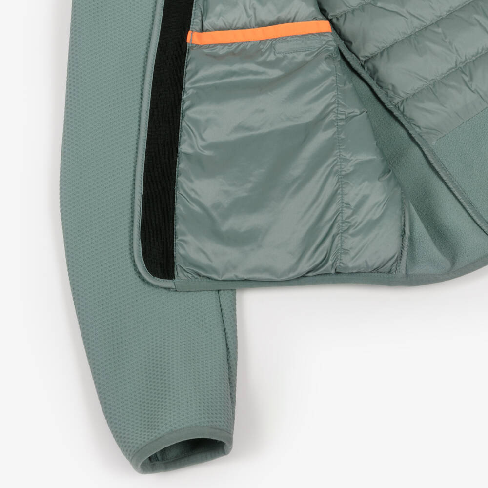 Parajumpers-Boys Grey Down-Filled Hooded Nolan Jacket | Childrensalon Outlet