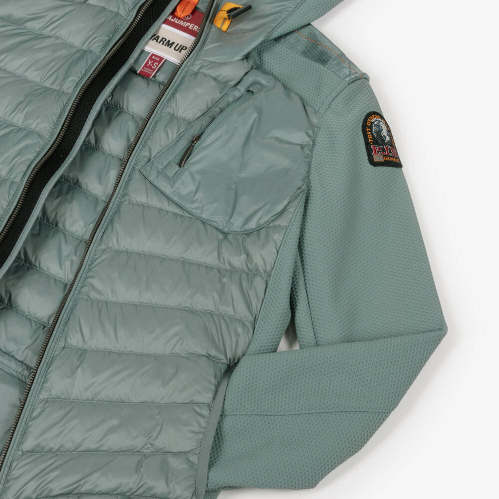 Parajumpers-Boys Grey Down-Filled Hooded Nolan Jacket | Childrensalon Outlet