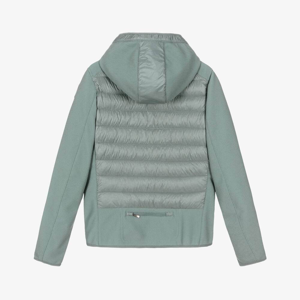 Parajumpers-Boys Grey Down-Filled Hooded Nolan Jacket | Childrensalon Outlet