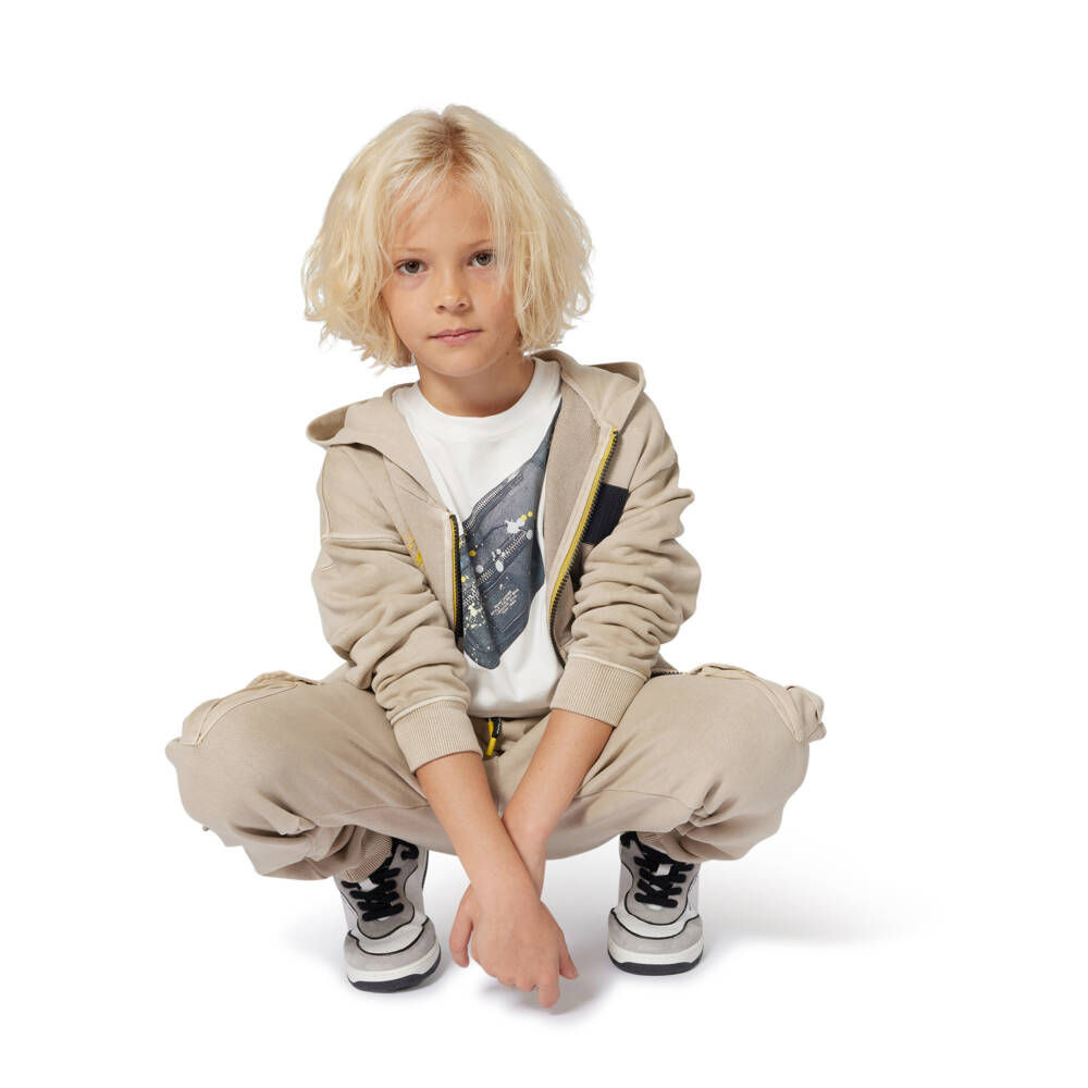 MARC JACOBS-Boys Ivory Biker Belt Bag Cotton Top | Childrensalon Outlet