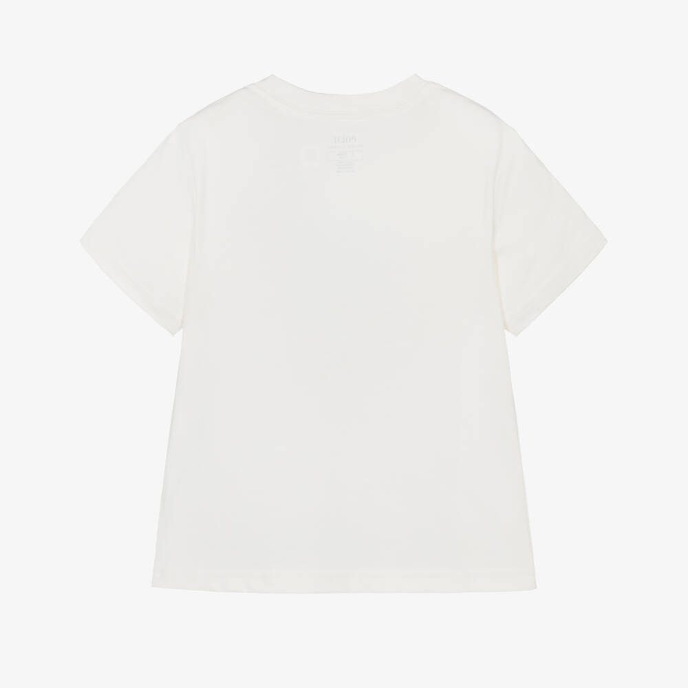 Ralph Lauren-Boys Ivory & Green Coffee Van T-Shirt | Childrensalon Outlet