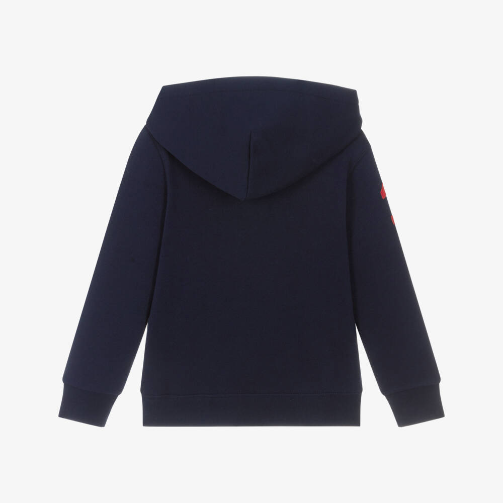 Ralph Lauren-Boys Navy Blue Cotton Big Pony Logo Hoodie | Childrensalon Outlet