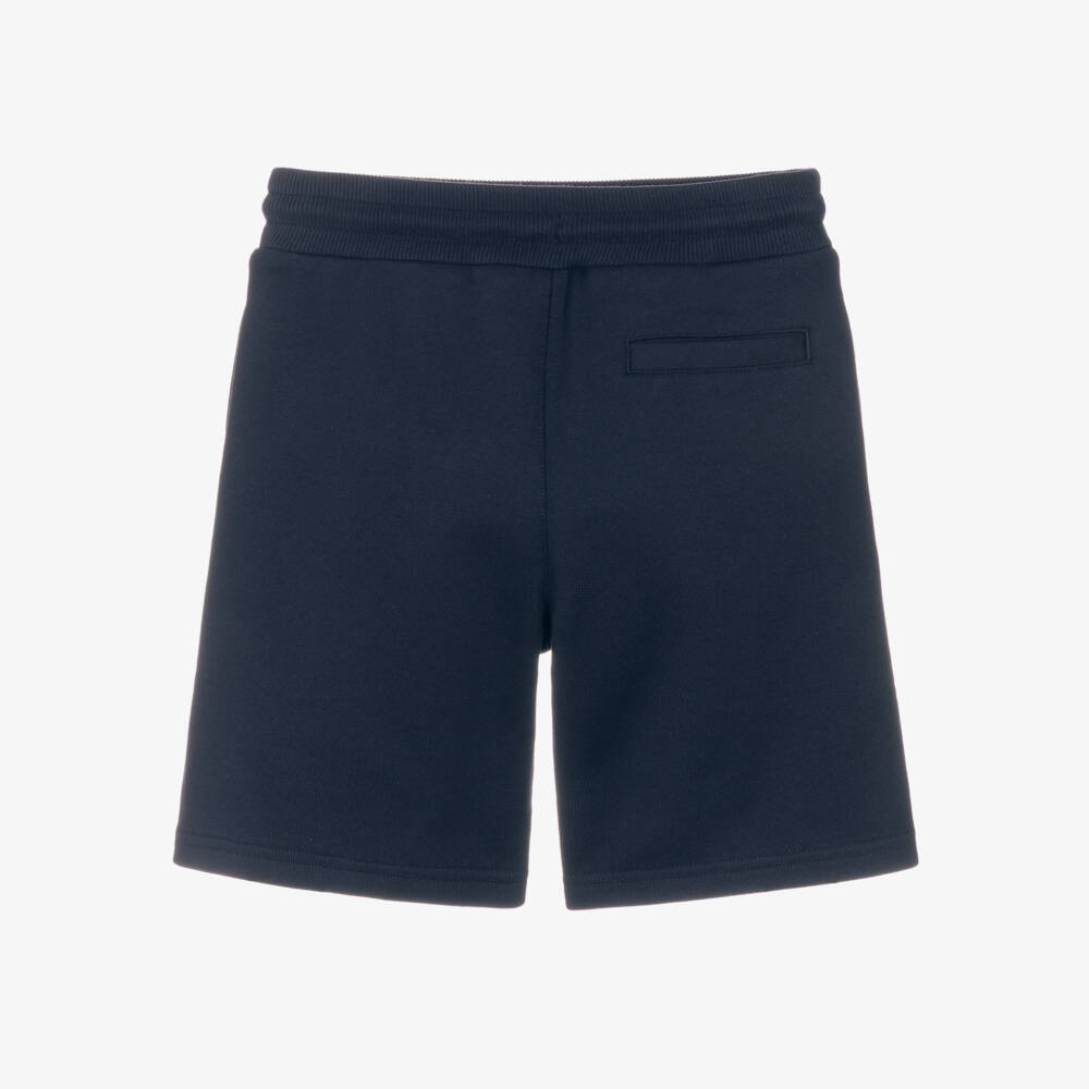 Dolce & Gabbana-Boys Navy Blue Cotton Jersey DG Logo Shorts | Childrensalon Outlet