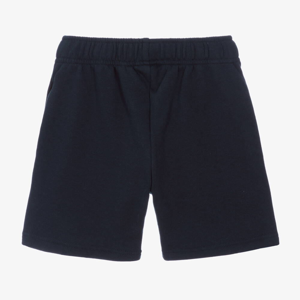 Lacoste-Boys Navy Blue Cotton Jersey Shorts | Childrensalon Outlet