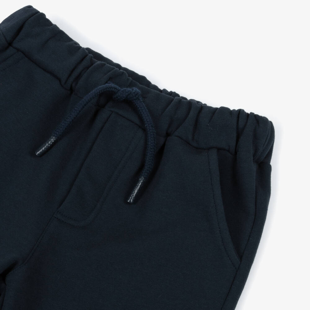 Patachou-Boys Navy Blue Cotton Tracksuit with Embroidered Horse | Childrensalon Outlet