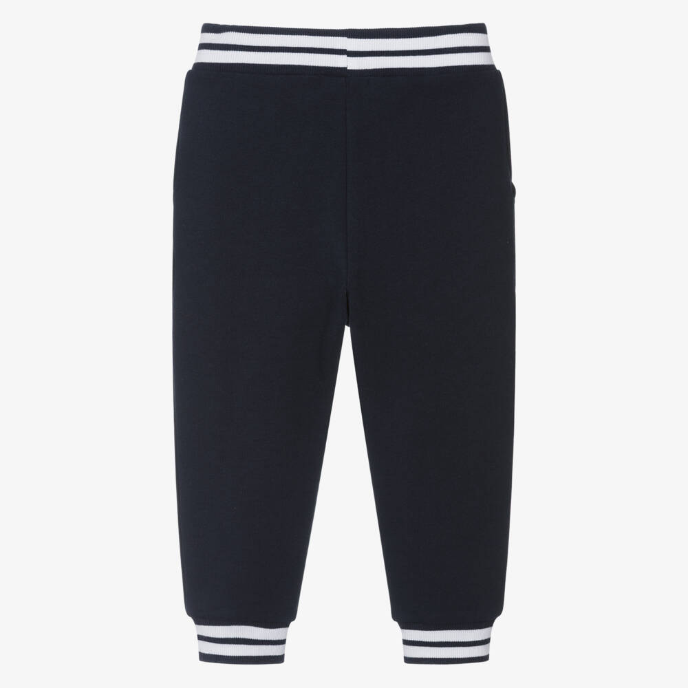 NAME IT-Boys Navy Blue Cotton Varsity Joggers | Childrensalon Outlet