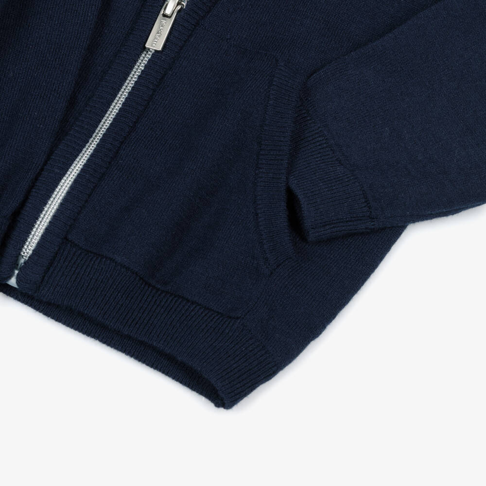 Mayoral-Boys Navy Blue Knitted Tracksuit | Childrensalon Outlet