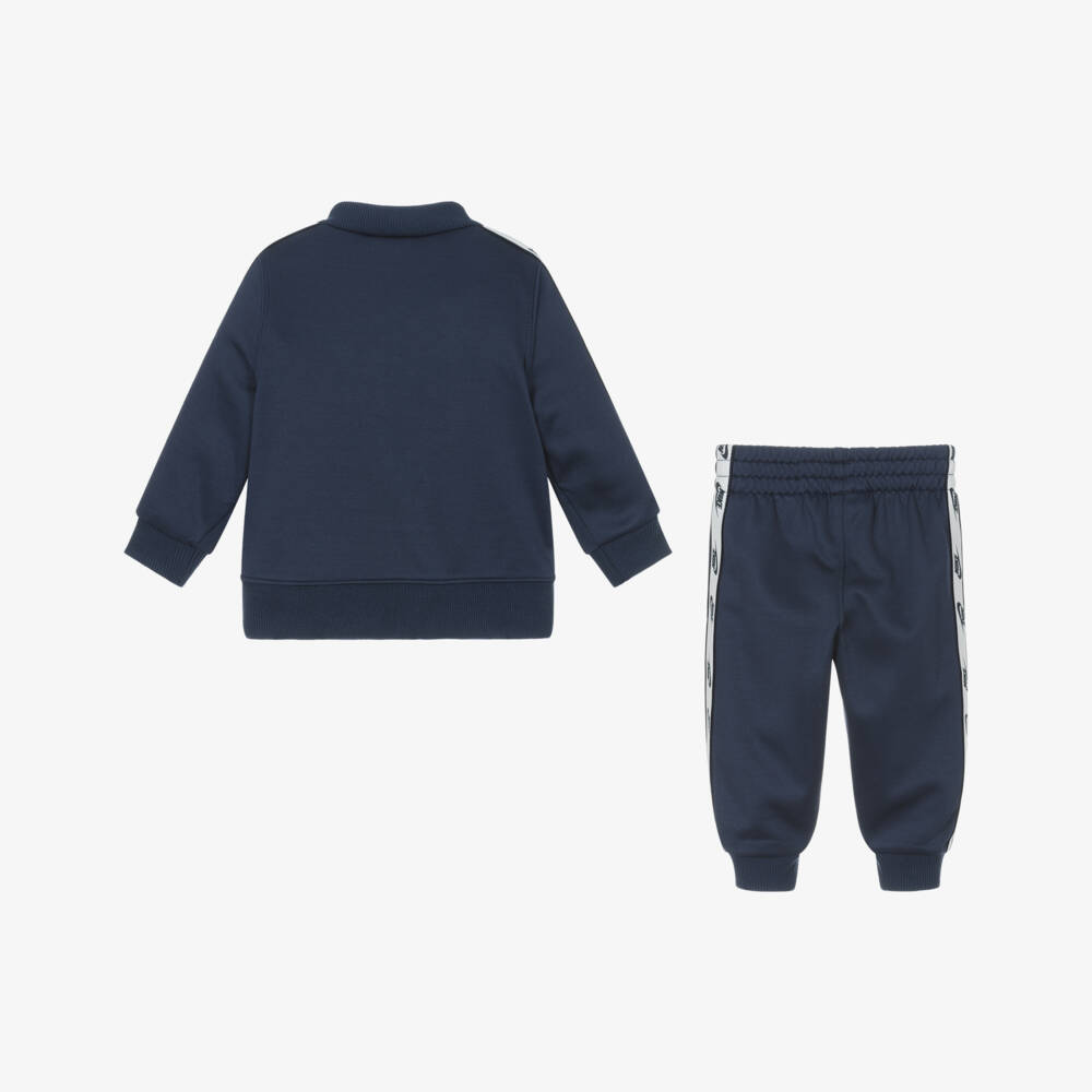 Nike-Boys Navy Blue Logo Tape Tracksuit | Childrensalon Outlet