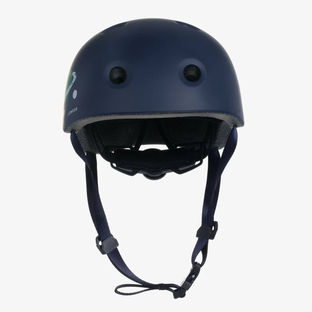 Liewood-Boys Navy Blue Planet Print Bike Helmet | Childrensalon Outlet