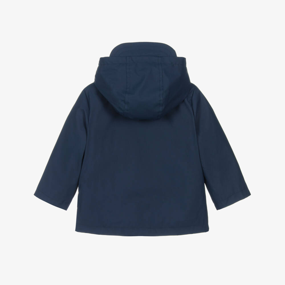 Mayoral-Boys Navy Blue Raincoat with Fleece Lining | Childrensalon Outlet