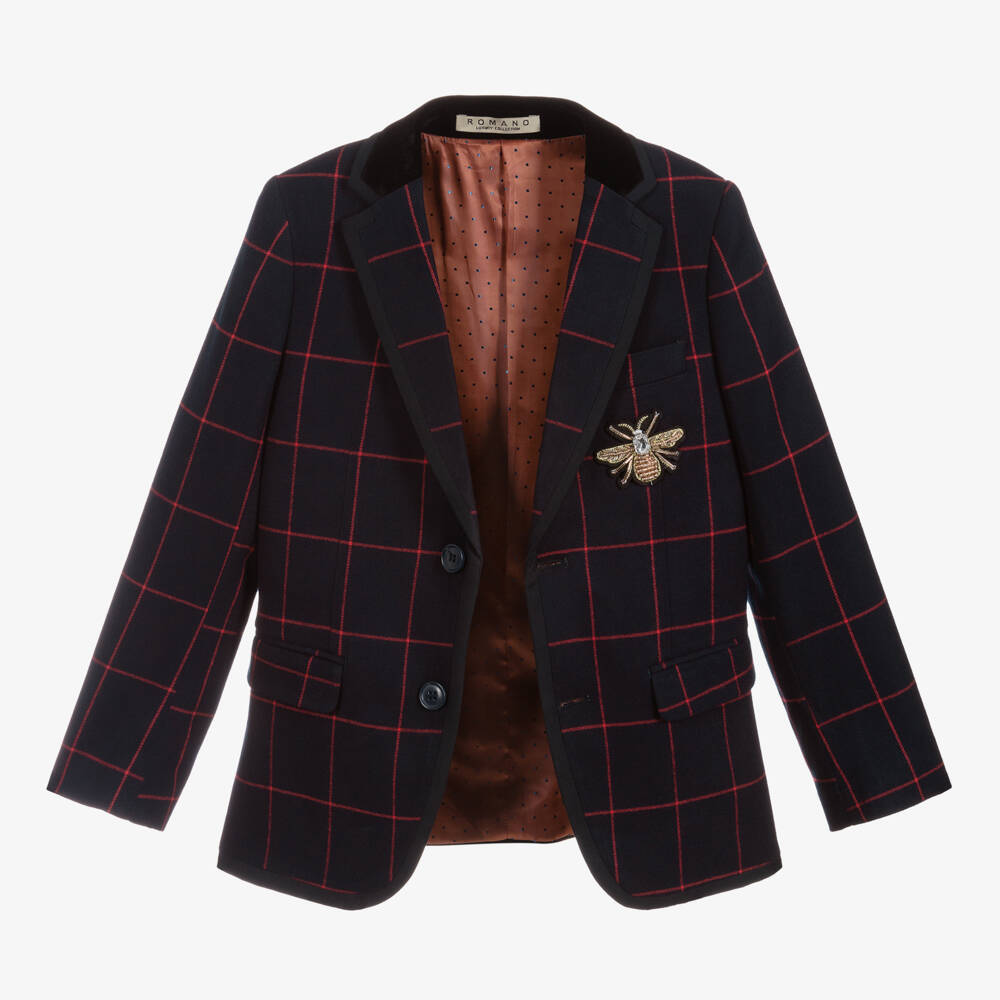Romano-Boys Navy Blue Suit | Childrensalon Outlet