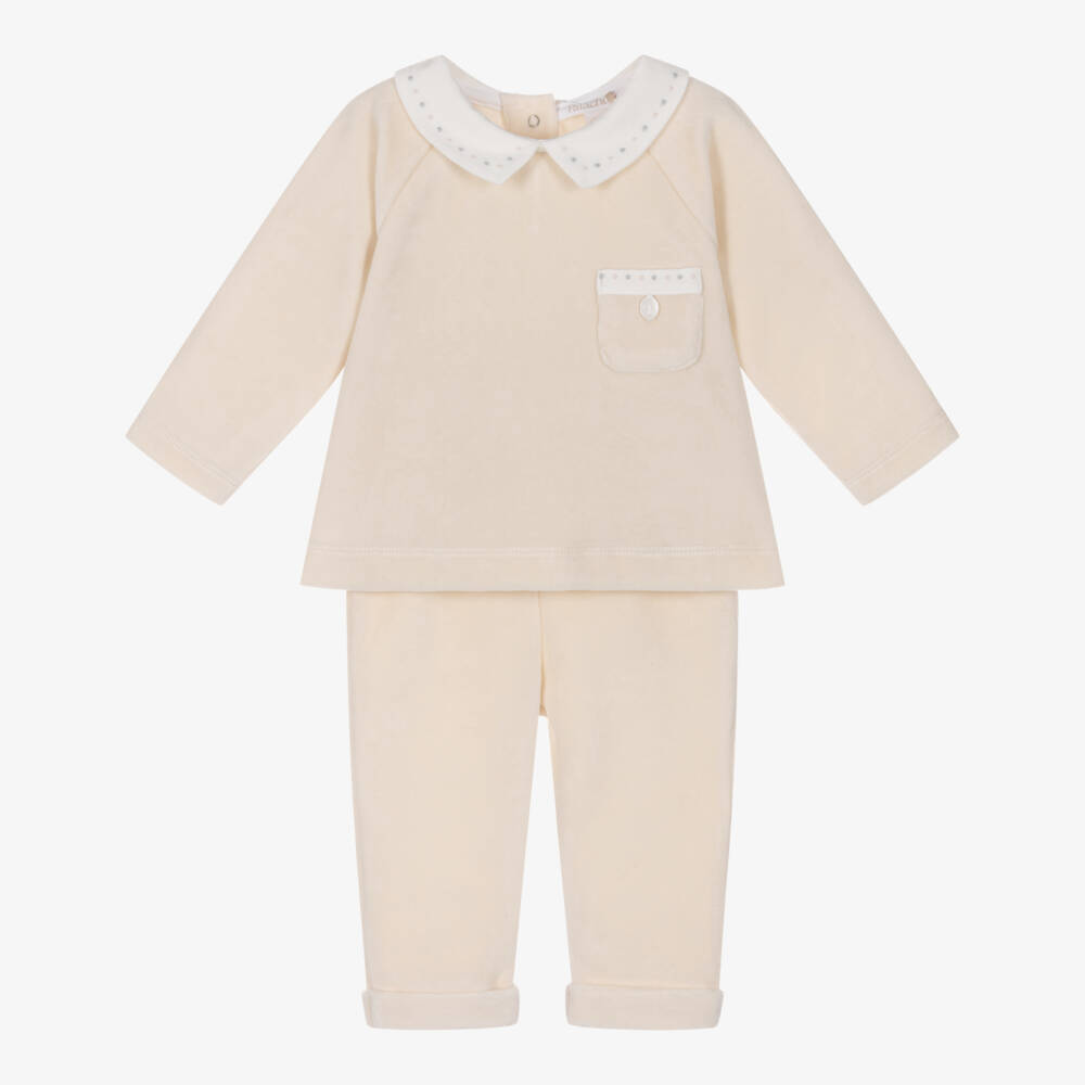 Patachou-طقم مخمل بيج ناعم للأولاد | Childrensalon Outlet