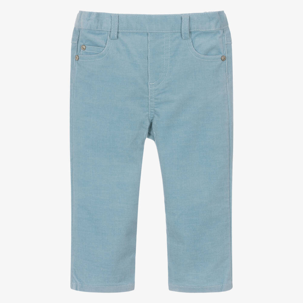 Tartine et Chocolat-Boys Pale Blue Needlecord Trousers | Childrensalon Outlet