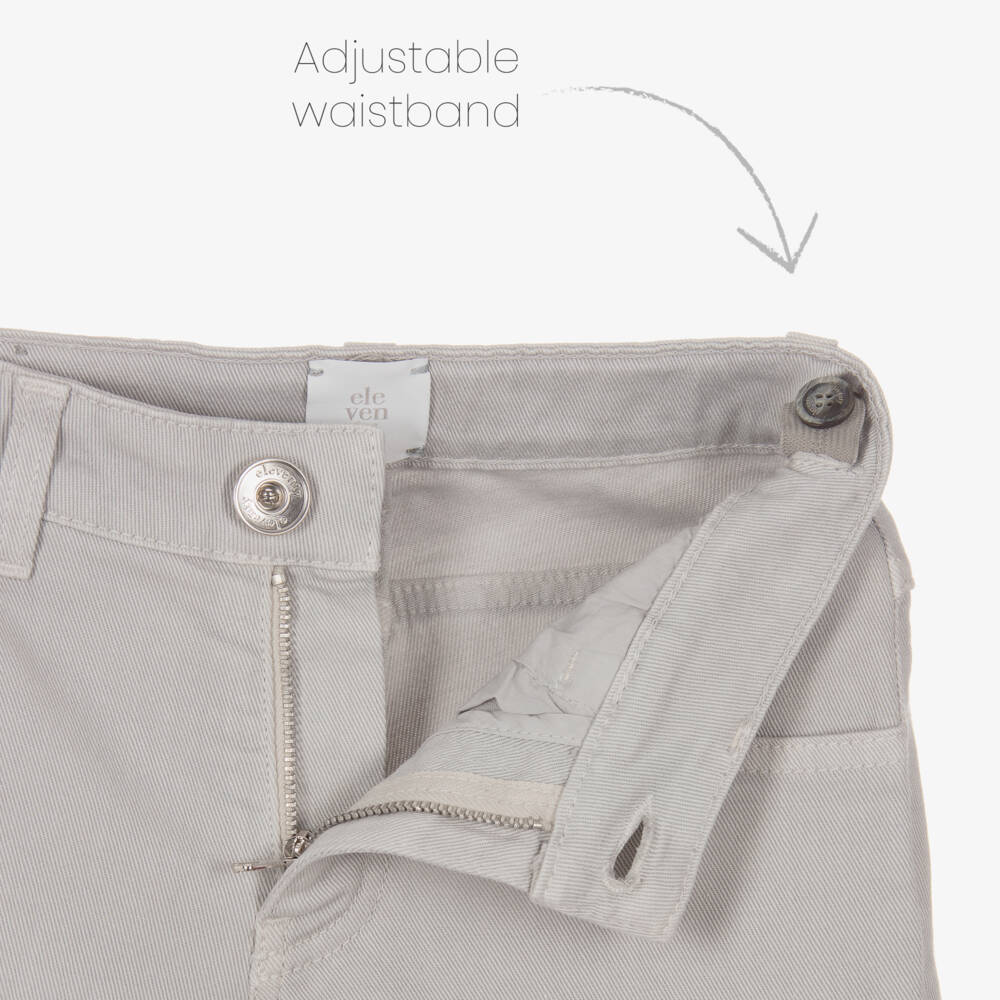 Eleventy-Boys Pale Grey Denim Jeans | Childrensalon Outlet