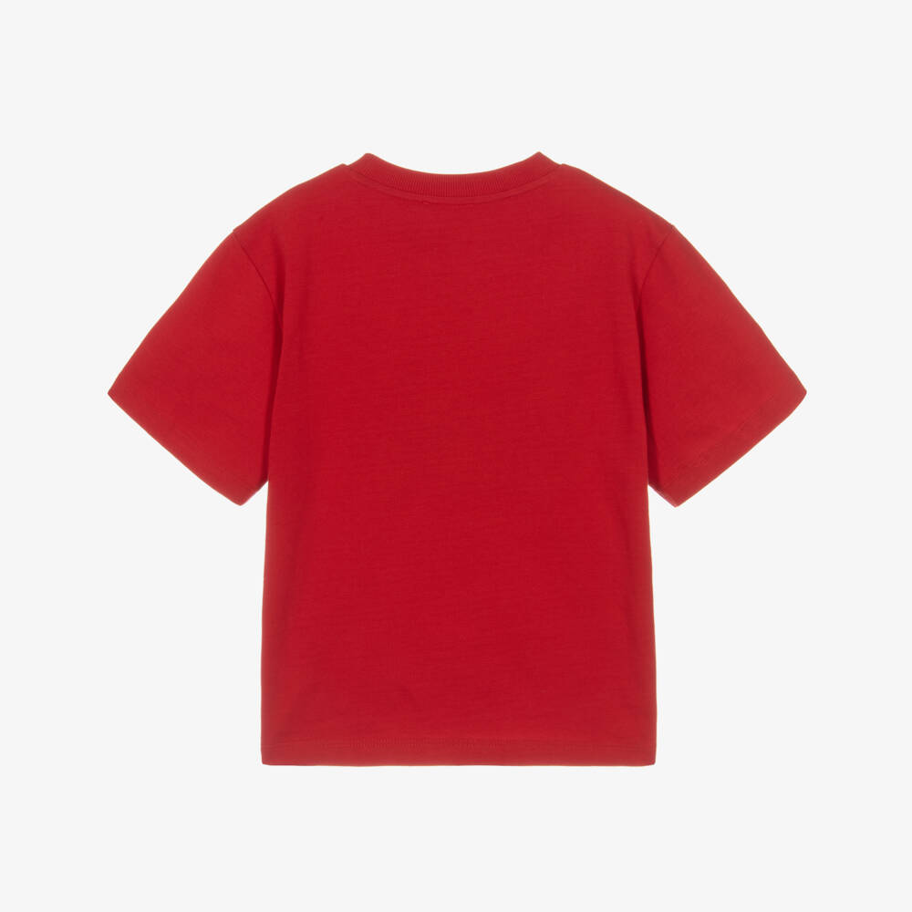 KENZO KIDS-Boys Red Cotton Cosmic Graphic T-Shirt | Childrensalon Outlet