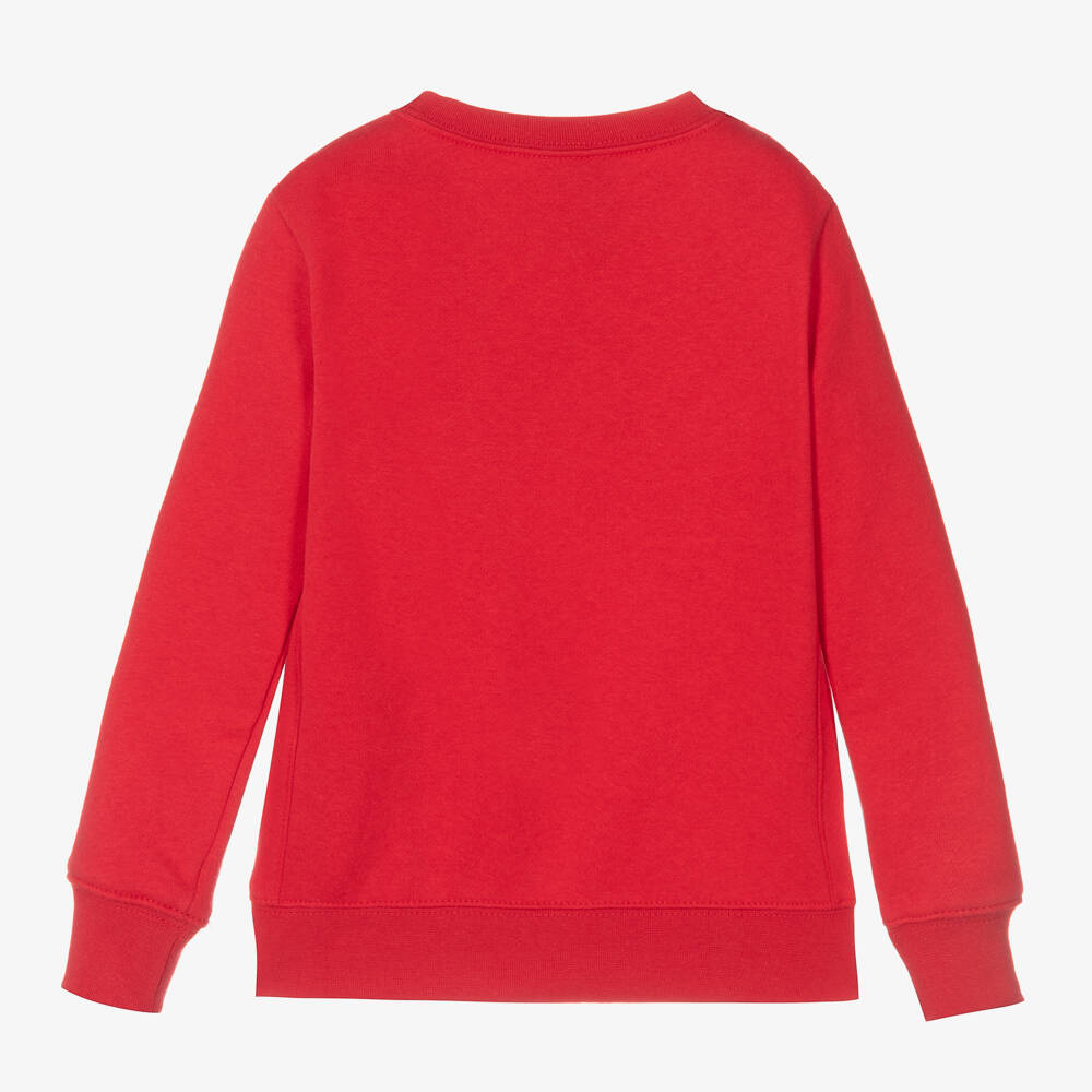 Nike-Boys Red Cotton Sweatshirt | Childrensalon Outlet