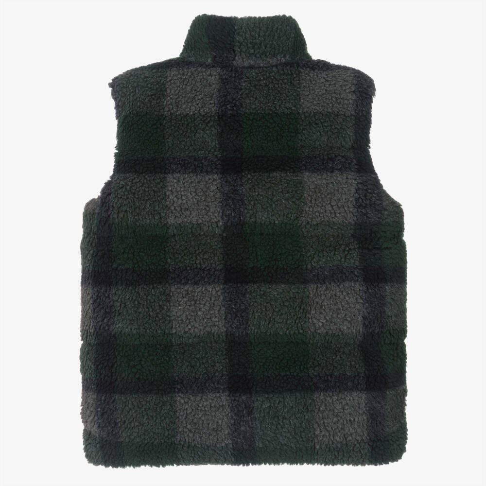 Timberland-Boys Reversible Green Padded Gilet | Childrensalon Outlet