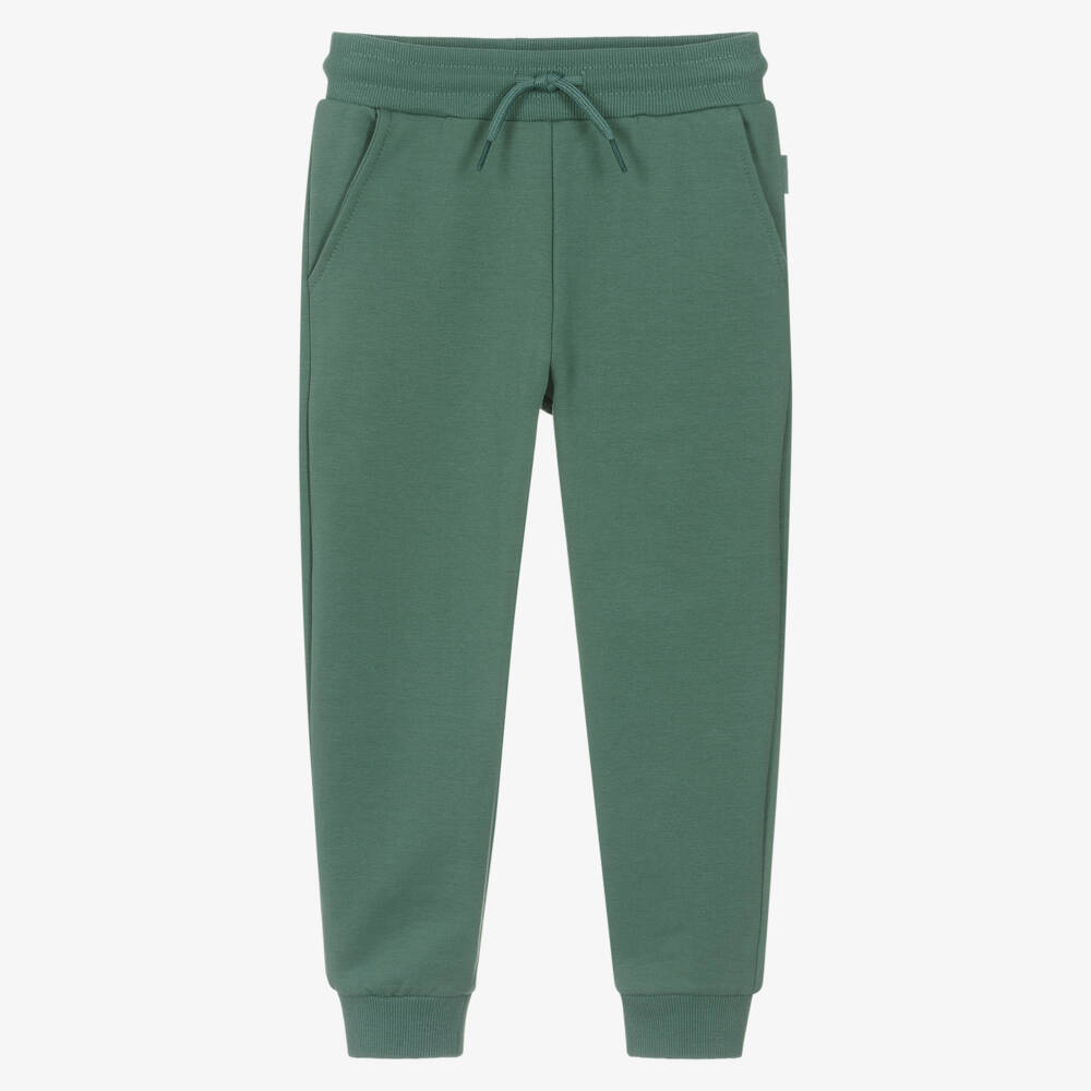 Mayoral-Boys Sage Green Cotton Jersey Joggers | Childrensalon Outlet