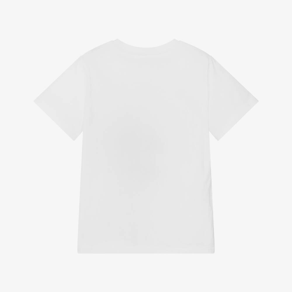 Stella McCartney Kids-Boys White Cotton Mummy T-Shirt | Childrensalon Outlet