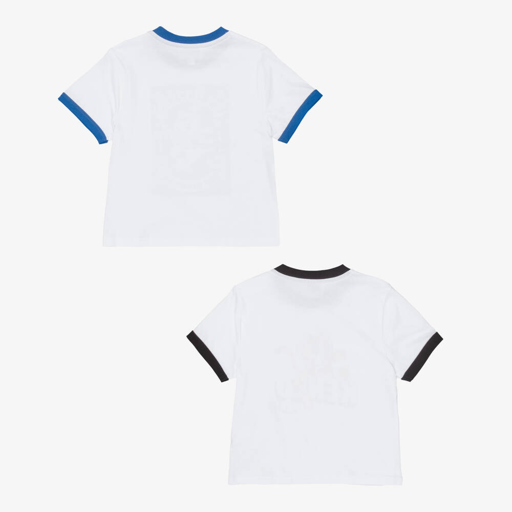 KENZO KIDS-Boys White Cotton Space Tiger T-Shirts (2 Pack) | Childrensalon Outlet