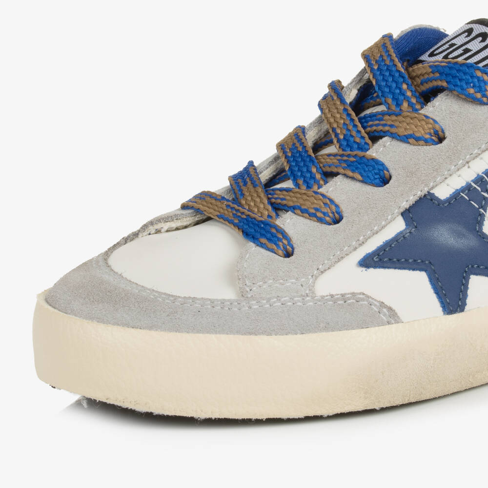 Golden Goose-Boys White Leather Super-Star Trainers | Childrensalon Outlet