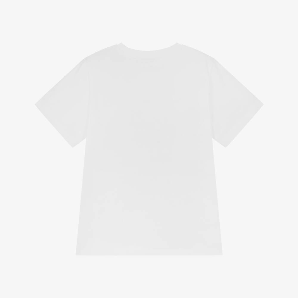Stella McCartney Kids-Boys White Yeti Cotton T-Shirt | Childrensalon Outlet