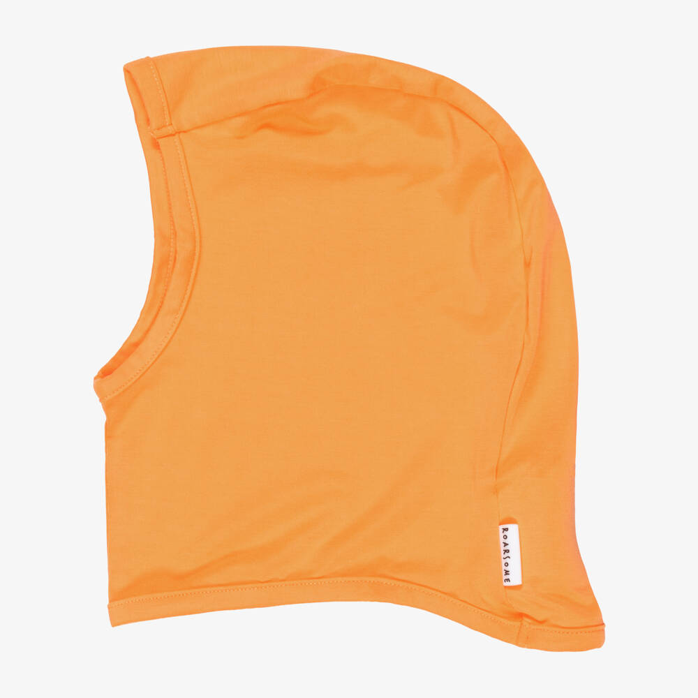 Roarsome-Bright Orange Bamboo Viscose Balaclava | Childrensalon Outlet
